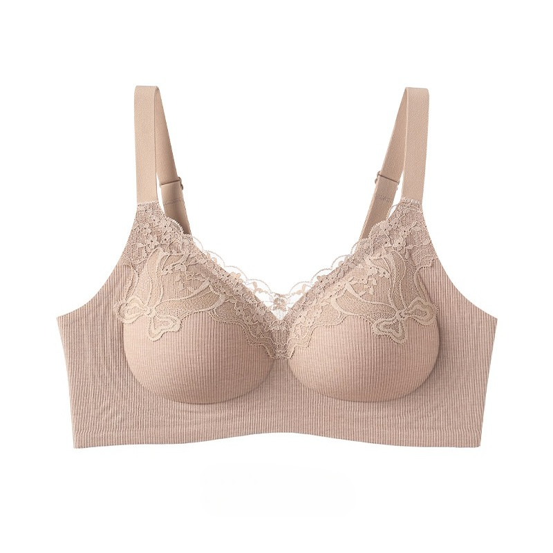 Women Fashion Ribbed Lace Bral - đánh giá và giá Wirefree Bra Comfort
